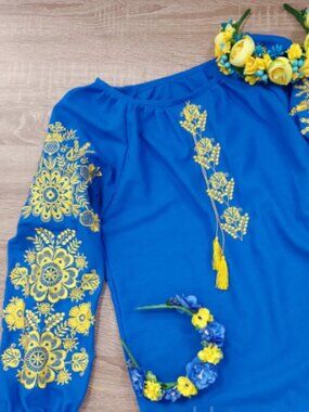 Vyshyvanka Blouse Embroidered Shirt | L Boho Embroidery